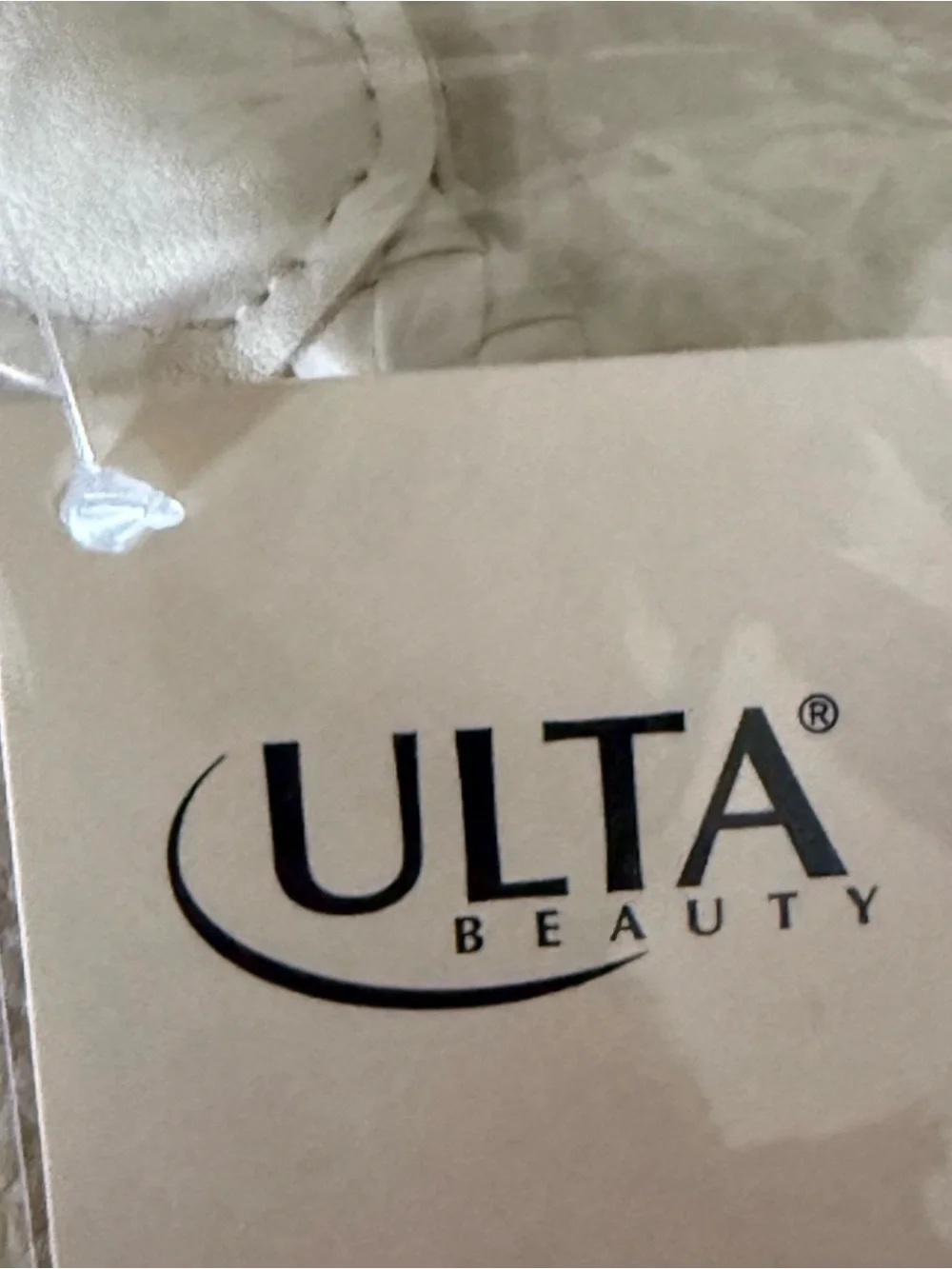 Ulta Beauty Cream Braided-Handle Pebbled Tote with Gold Hardware - Picture 3 of 3